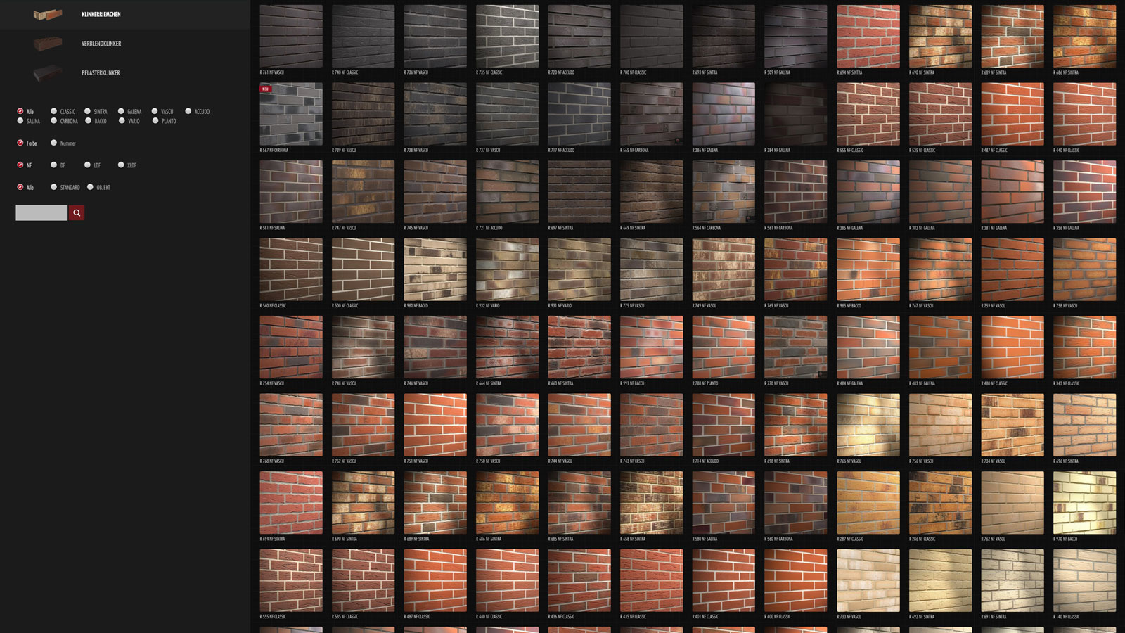 Brick Catalog Search