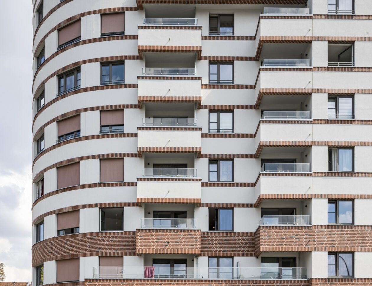 Bâtiment de référence en Allemagne, à Berlin, utilisant des plaquettes de brique R752NF