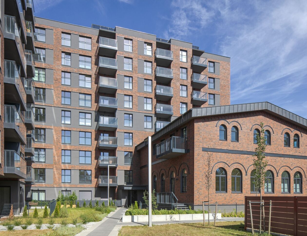 Feldhaus, edificio di riferimento con rivestimento in clinker