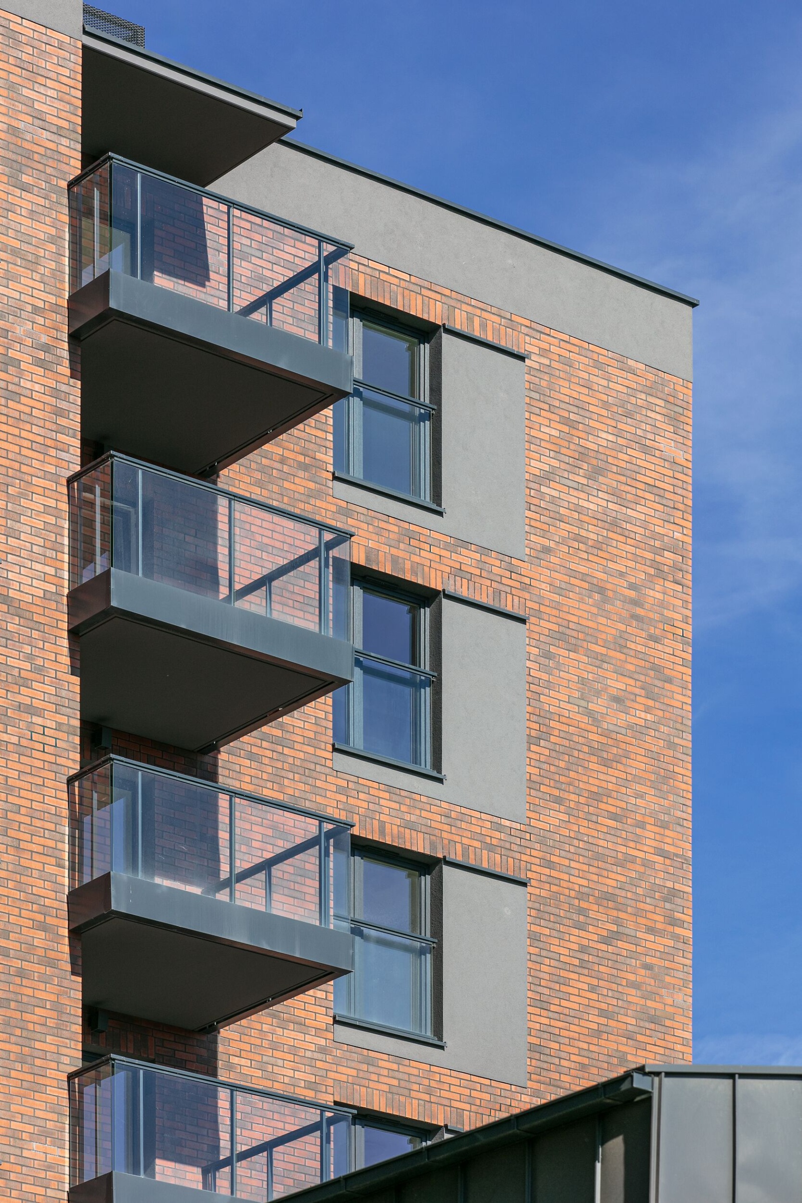 Feldhaus, edificio di riferimento con rivestimento in clinker