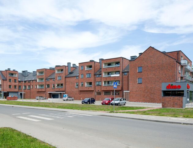 Feldhaus, edificio de referencia con listones de ladrillo clinker
