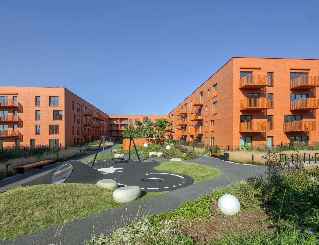 Feldhaus, Referenzbau mit Klinker Riemchen