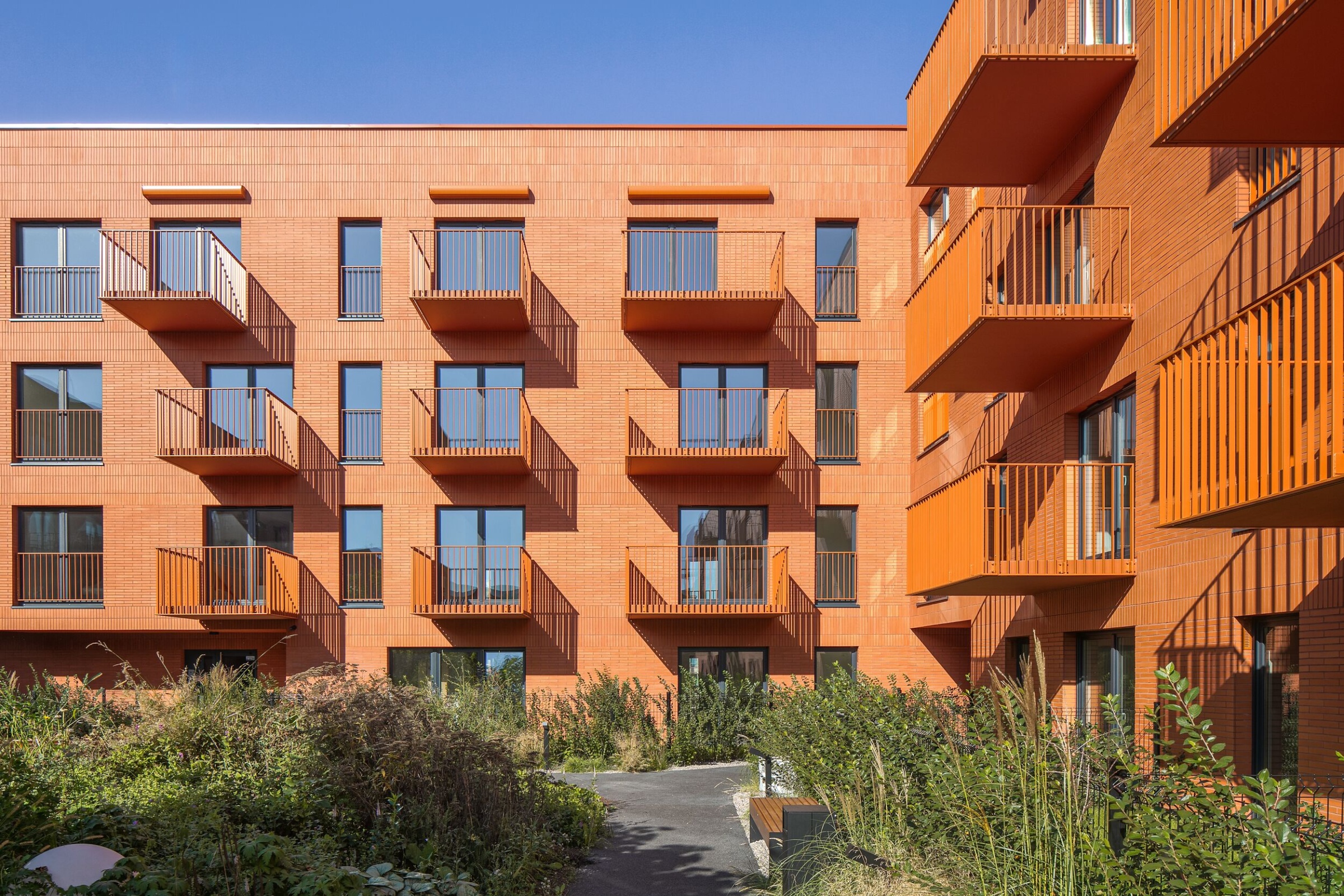 Feldhaus, Referenzbau mit Klinker Riemchen