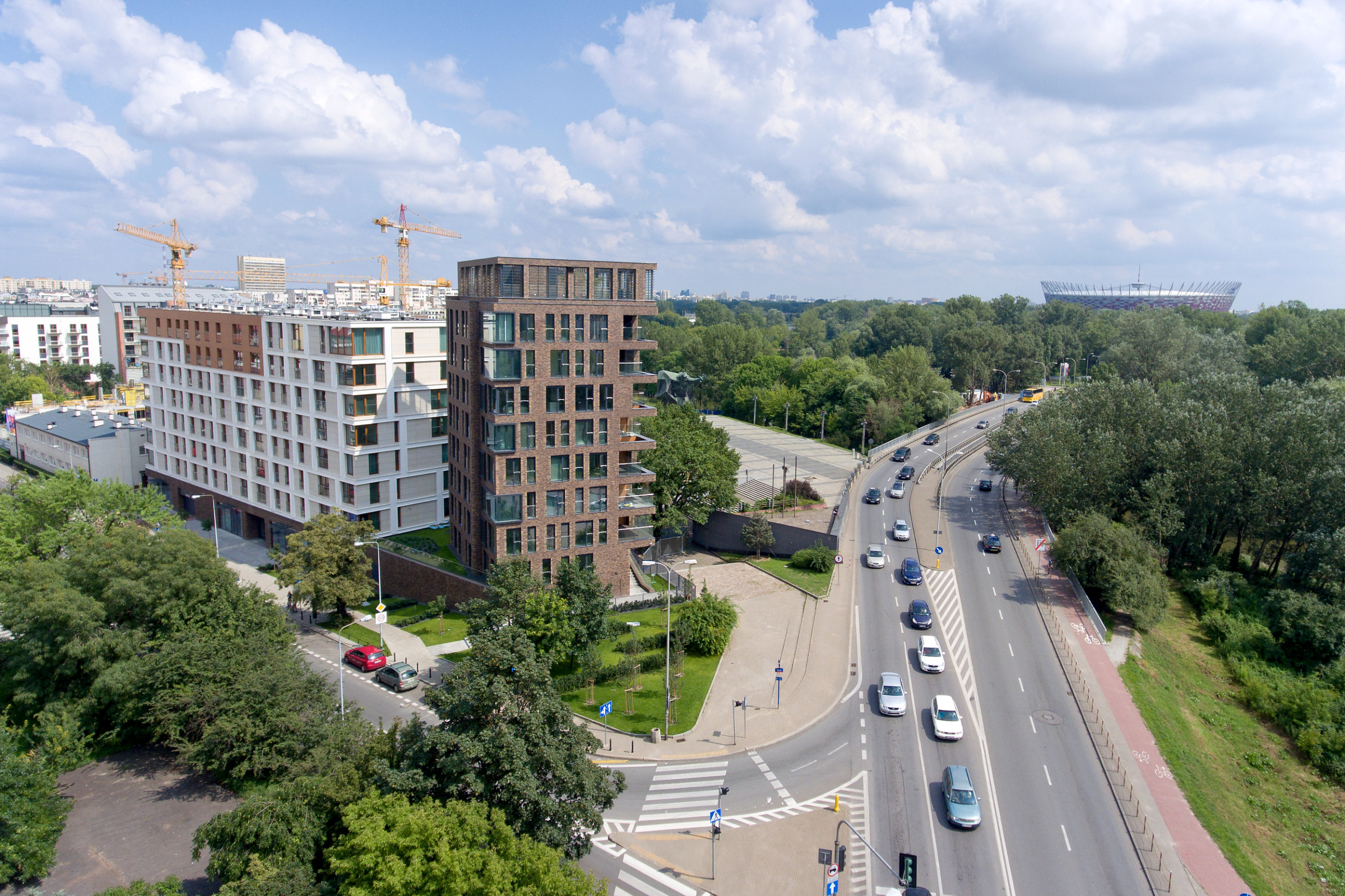 Feldhaus, Referenzbau mit Klinker Riemchen in Warschau, Polen